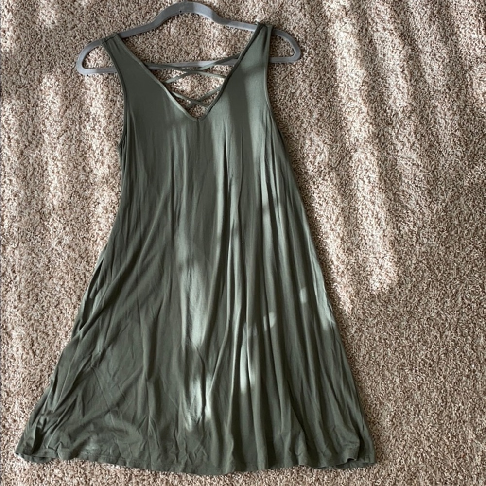 Army green dress